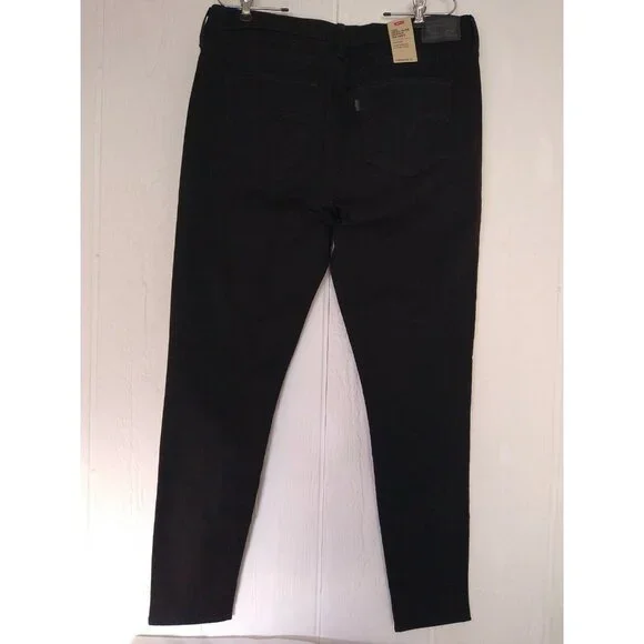 Levi's 720 Women's 18 MED High-Rise Super Skinny Jeans Black NWT - Picture 2 of 8